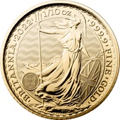 Gold Britannia 1/10 oz - 2022