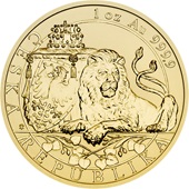 Gold Tschechischer Löwe 1 oz RP - 2019