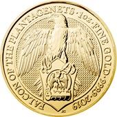 Gold The Queen´s Beasts 1 oz - The Falcon of the Plantagenets 2019