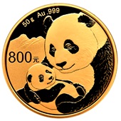 Gold China Panda 50 g PP - 2019