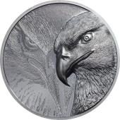 Silber Majestic Eagle 2 oz - Black Proof - High Relief 2020