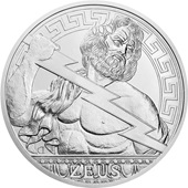 Silber 5 oz Alte Götter - Zeus