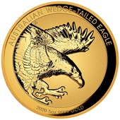 Gold Wedge Tailed Eagle 2020 - 5 oz PP High Relief 