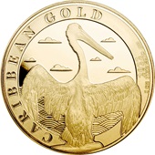 Gold Barbados Pelican 1 oz - 2022