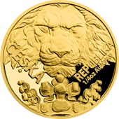 Gold Tschechischer Löwe 1/4 oz - PP - 2023 (inkl. Etui und COA)