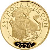 Gold Seymour Unicorn 1 oz PP - Royal Tudor Beasts 2024