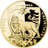 Gold Tschechischer Löwe 1 oz PP - 2020