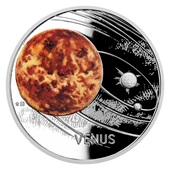 Silber 1 oz "Solar System" 6. - Die Venus