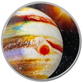 Silber 1 oz "Sonnensystem" 6. - Jupiter PP - gewölbte Prägung 2021