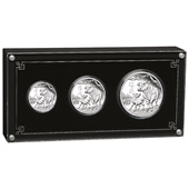 Silber Lunar III 3 Coin Set Ochse PP - 2021