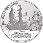 Silber Fluch der Karibik - Queen Anne's Revenge 1 oz - 2022