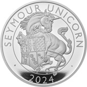 Silber Seymour Unicorn 1 oz PP - Royal Tudor Beasts 2024