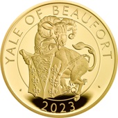 Gold Yale of Beaufort 1/4 oz PP - Royal Tudor Beasts 2023