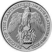 Platin The Queen's Beasts 1 oz - Falcon of the Plantagenets 2020