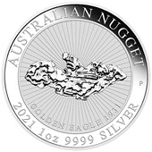 Silber Australian Nugget 1 oz - Golden Eagle 2021