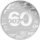 Silber James Bond - 60. Jubiläum 1 oz - Perth Mint 2022