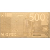 500€-Schein 24k vergoldet 