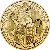 Gold The Queen´s Beasts 1 oz - The Lion 2016