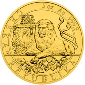 Gold Tschechischer Löwe 5 oz - 2019