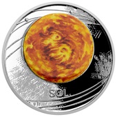 Silber 1 oz "Solar System" 1. - Die Sonne