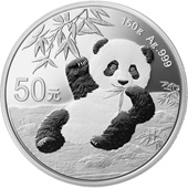 Silber China Panda 150 g PP - 2020