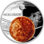 Silber 1 oz "Solar System" 5. - Der Merkur