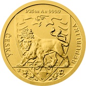 Gold Tschechischer Löwe 1/25 oz  - 2020
