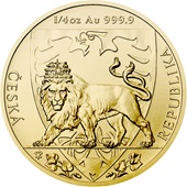 Gold Tschechischer Löwe 1/4 oz - 2020