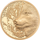 Gold Mystic Wolf 1/10 oz PP - High Relief 2021