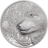 Platin Mystic Wolf 1 oz PP - High Relief 2021