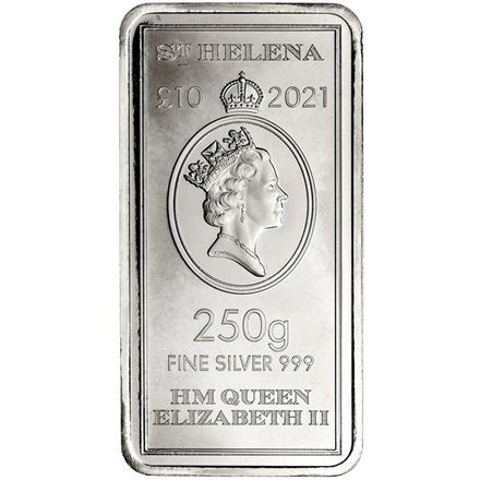 Silber SAINT HELENA - 250 g Münzbarren - 2021