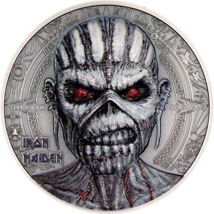 Silber Iron Maiden - The Book of Souls 2 oz - Antik Finish 2024