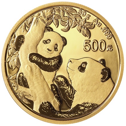 Gold China Panda 30 G 21