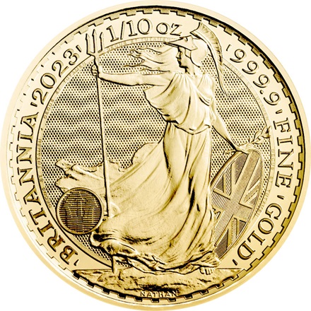 Gold Britannia 1/10 oz - 2023 (King Charles)