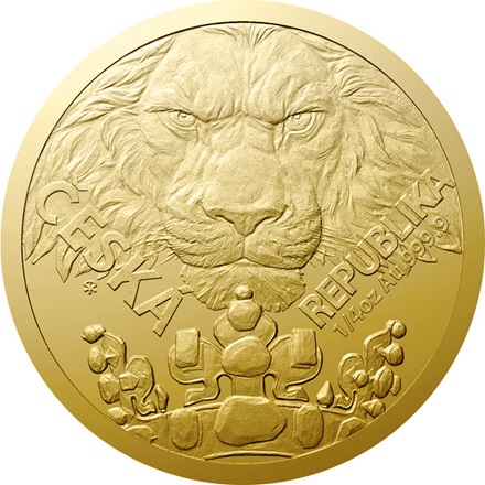 Gold Tschechischer Löwe 1/4 oz - 2023