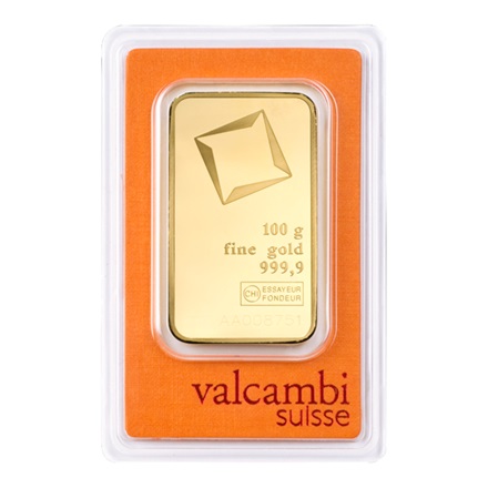 Goldbarren 100 g - Valcambi