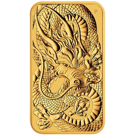 Gold Dragon Rectangle 1 oz - 2021