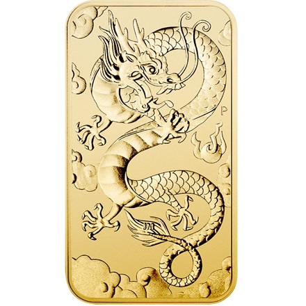 Gold Dragon Rectangle 1 oz - 2019
