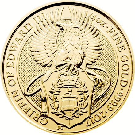 Gold The Queen´s Beasts 1/4 oz - Griffin of Edward 2017