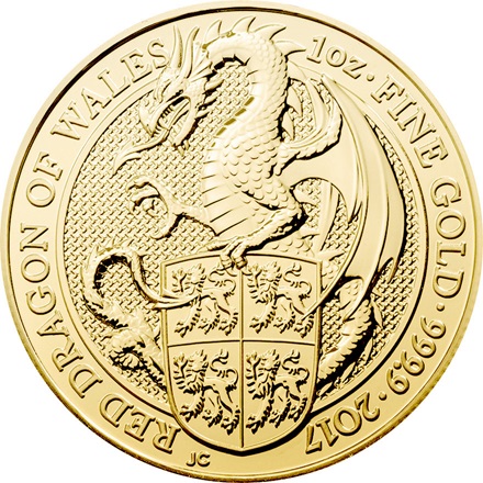 Gold The Dragon 1 oz - The Queen´s Beasts 2017