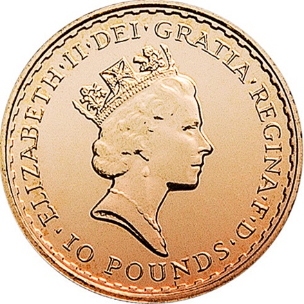 Gold Britannia 1/10 oz - diverse Jahrgänge