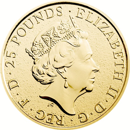 Gold The Queen´s Beasts 1/4 oz - Lion of England 2016