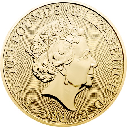 Gold The White Lion of Mortimer 1 oz - The Queen´s Beasts 2020