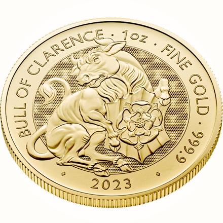 Gold Bull of Clarence 1 oz - Royal Tudor Beasts 2023