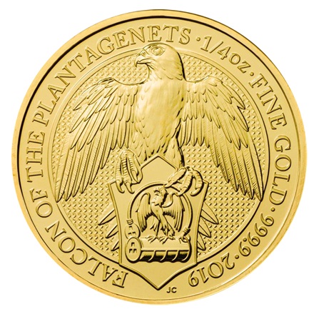 Gold The Falcon of the Plantagenets 1/4 oz - The Queen´s Beasts 2019