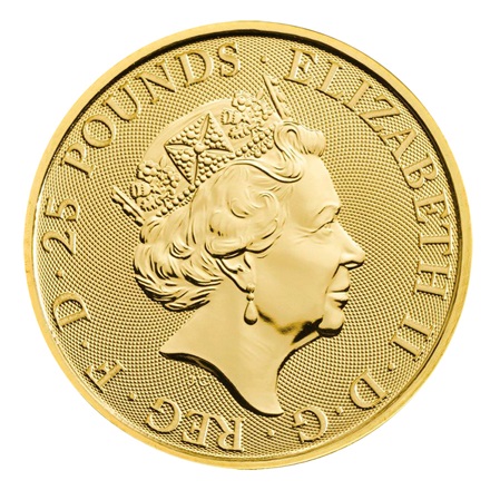 Gold The Falcon of the Plantagenets 1/4 oz - The Queen´s Beasts 2019