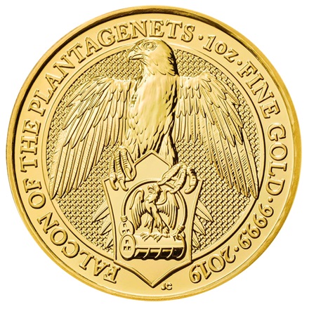Gold Falcon of the Plantagenets 1 oz - Queen´s Beasts 2019