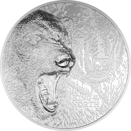 Silber King of the North - Polar Bear 1000 g PP - Ultra High Relief 2024