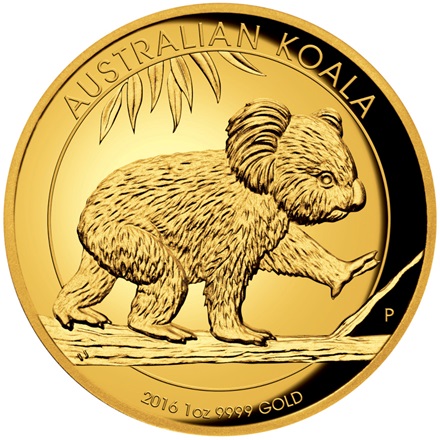 Gold Koala 1 oz PP High Relief - 2016