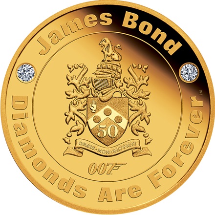 Gold James Bond - Diamonds Are Forever - 2 oz PP - 2021